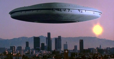 UFO over city