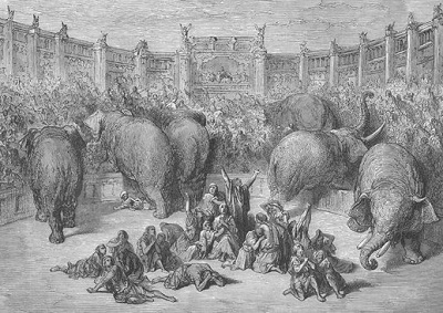 ydai apsupti Aleksandrijos hipodrome