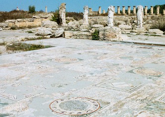 Agora with floor mosaic at Cyrene
