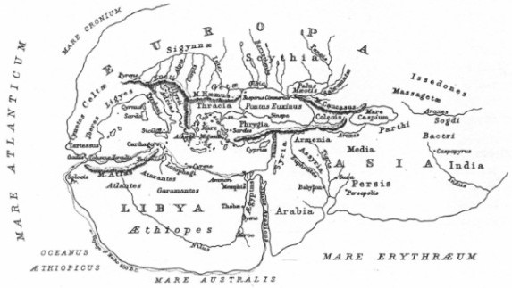 Map of Herodotos time