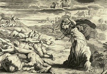 Niobe by Johann Wilhelm Bauer (Metamorphoses); 1703