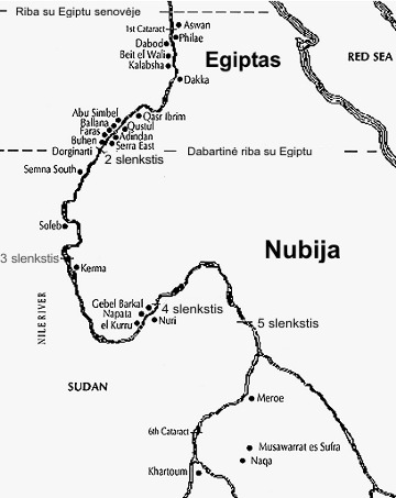 Map of Nubia