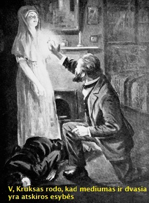 Kruksas rodo, kad mediumas ir dvasia yra skirtingos esybs