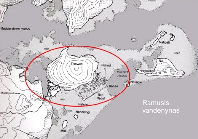 Map of Nan Madol