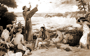 Hennepin preaches natives