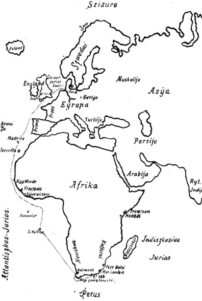 Erdmono velniaus kelions emlapis