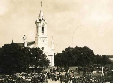 Jomarkas prie Baisogalos baznycios, 1930