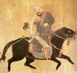 Riding tatar/ mongol