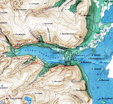 Map of Lake Seidoser