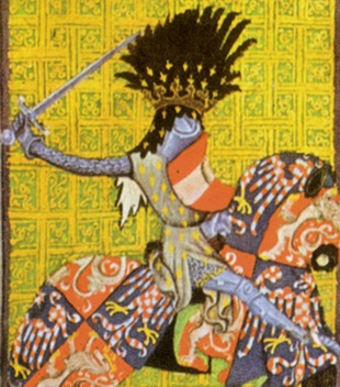 Ottokar II Psemysl at miniature from Gulhausen codex