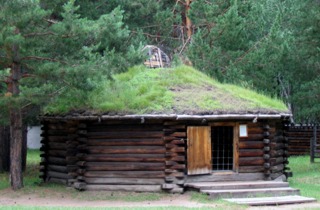 Buryat wooden house