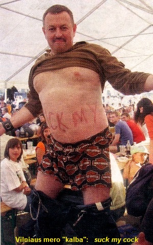 Vilniaus meras Vilius Navickas: Suck My Dick