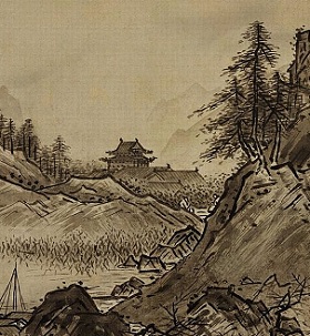 Sesshu Rudens peizaas