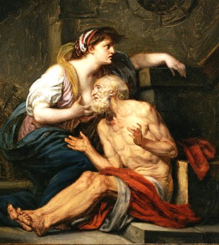  Greuze. Cimon and Pero