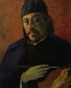 Paul Gauguin. Autoportret with palette