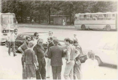 David Gilmour and Nick Mason in Moscow