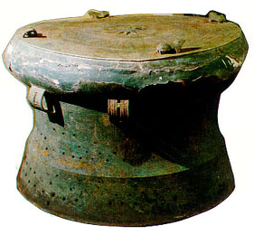 Bronze drum. Hung King temple; Vinh Phuc province