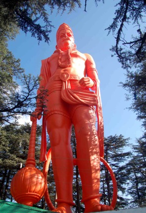 Hanuman idol at Shimla