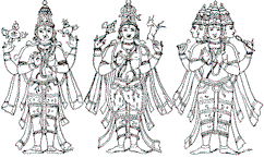 Trimurti hindu deities