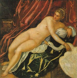 Tintoretto. Leda with Swan