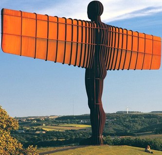 Angelas ant kalvos Geitshede, Anglija