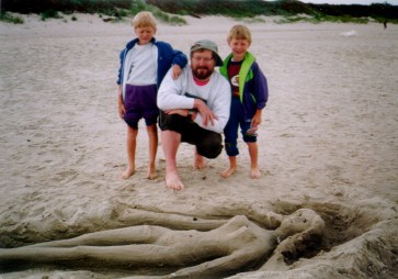 Curonian Spit and Nida. At beach
