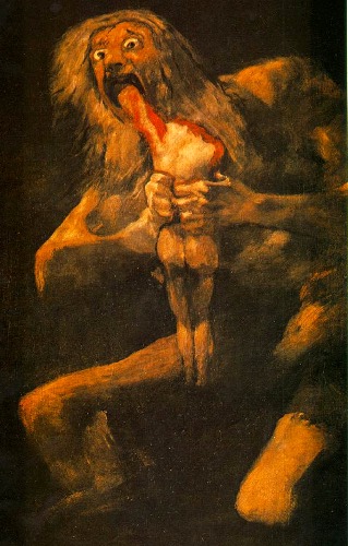 Goya. Saturn devouring his son