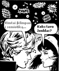 Sign? Semiology. cartoon