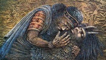 Gilgameas aprauda Enkidu