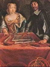 Rene Descartes discusses with Cristine
