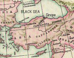 Sinope in map