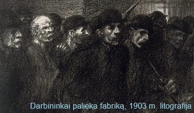 Darbininkai palieka fabrika
