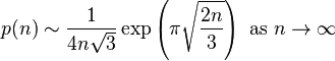Partitions approximal number by Ramanujan