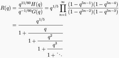 Ramanujan formula