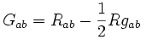 General Relativity equations