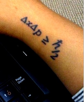 Uncertainty Principle Tattoo