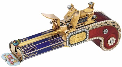 Pistol with singing birds